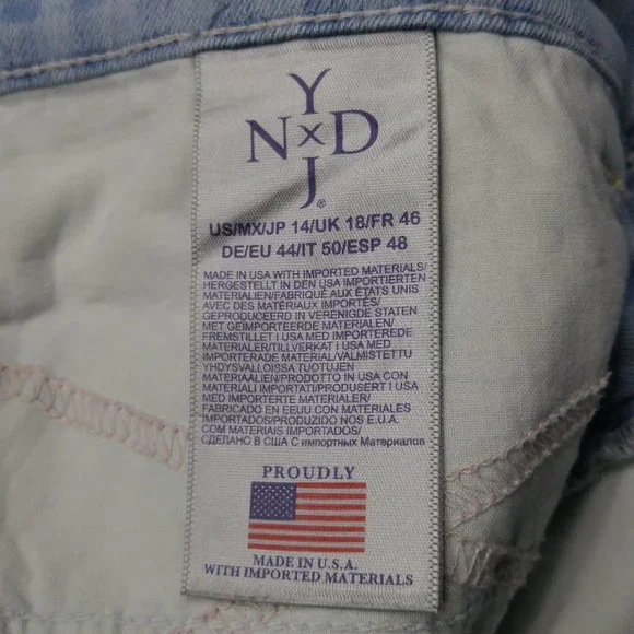 NYDJ Not Your Daughters Karen Crop Capri Jeans Women's 14 Stretch High Rise A170 - Picture 5 of 7